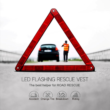 "LED Rescue Reflective Vest" crowd founding activated!