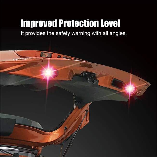 It provides the safety warninh with all angles